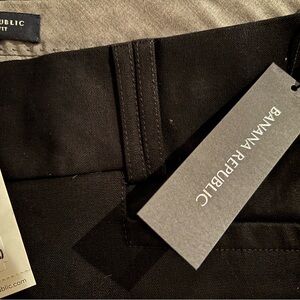 NWT Banana Republic Long Black Sloan Fit Trousers
